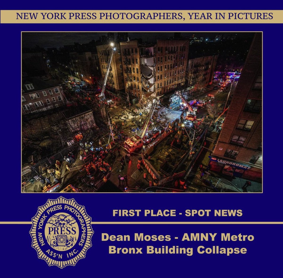 Unbelievably honored to win first place @TheNYPPA’s Spot News category. I feel so shocked and fortunate just have my name alongside some of the best photographers in the business. Thanks so much #NYPPA. I am so honored and more than a little lucky.

nyppa.org/2023-year-in-p…