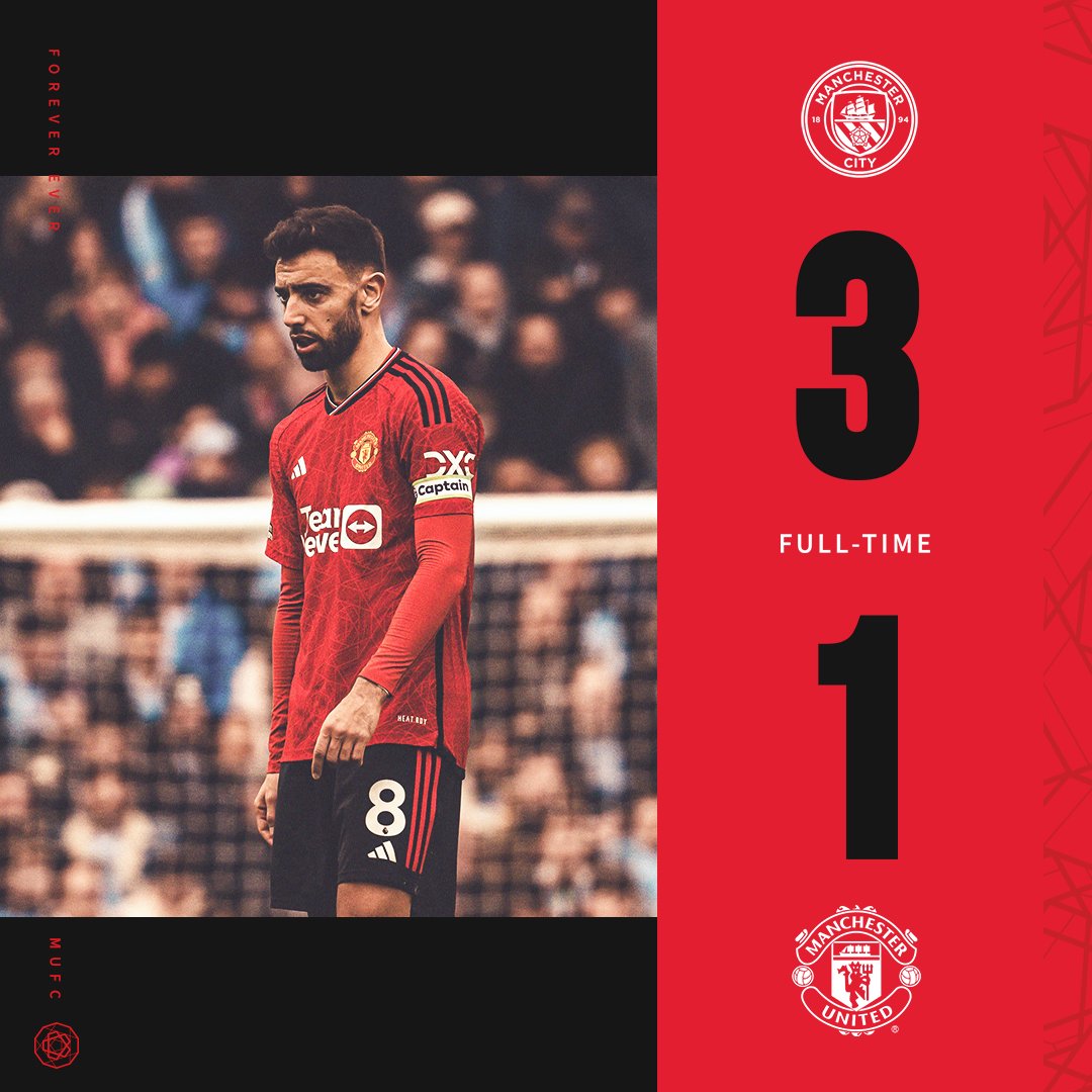 ManUtd's tweet photo. Defeat in M11. 

#MUFC || #MCIMUN