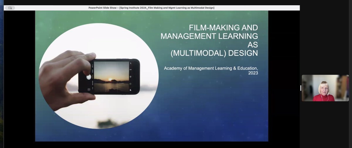 anica_zeyen_PhD's tweet image. Day 3 #SpringInstitute: Today was all about documentaries &amp;amp; representation. @KezDXB kicked of the day representing her work w/ José Alcaraz on using filmmaking as  teaching tool to help #BusinessSchool  students learn about grand challenges.   #teachingInnovation 1/3