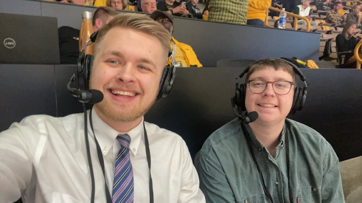 MichaelMerrick_'s tweet image. Blessed to be on the call with @MaxvG today for Caitlin Clark’s last regular season game in Carver!! 

Been able to cover @IowaWBB since my freshman year and this is likely the biggest regular season game since I’ve been here! Cannot wait! 

Live at 11:45! krui-fm.mixlr.com/events/3220364