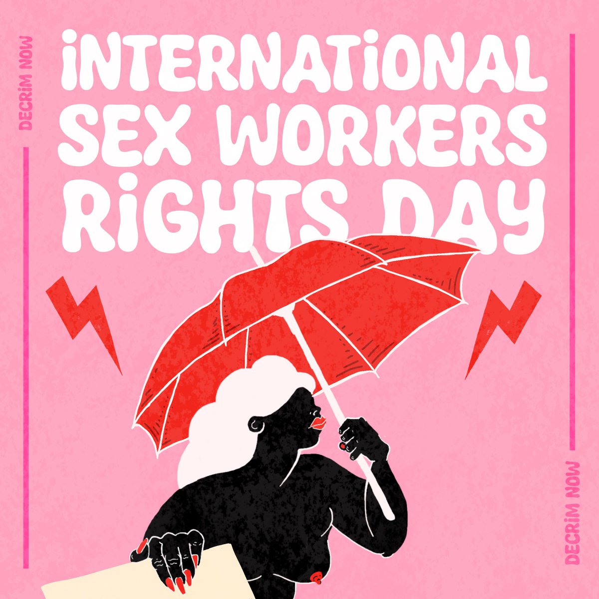 Today is International Sex Workers Rights Day. We join the international sex worker community in calling for the decriminalisation of sex work. Sex work is work, and decriminalisation is essential to protecting the rights and safety of sex workers. (1/10)