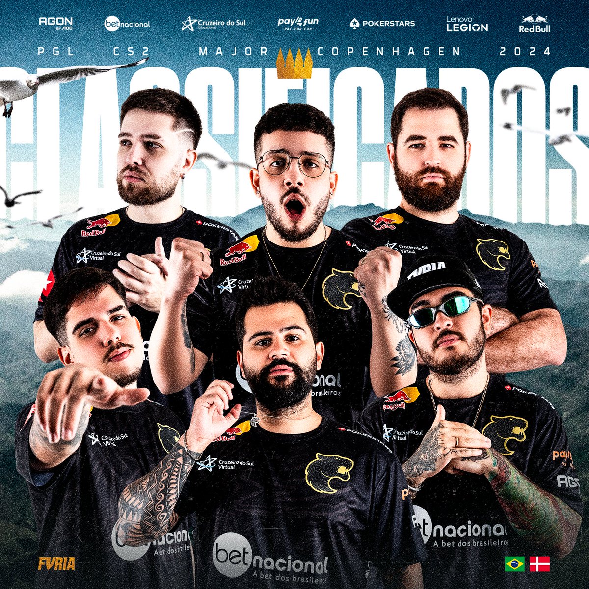 ESTAMOS CLASSIFICADOS PRO MAJOR DA DINAMARCA! 🇩🇰
VAMOOOOOOOOOOOOOOOOOOOOOOOOOOOOOOO 🇧🇷🇧🇷🇧🇷🇧🇷🇧🇷

Overpass 13-10
Vertigo 13-16
Nuke 13-7
2x1 vs Complexity na partida decisiva pelo RMR Americas!

#FURIACS INVICTOS e 3-0 pra cravar a presença em Copenhagen! 🐾

#DIADEFURIA