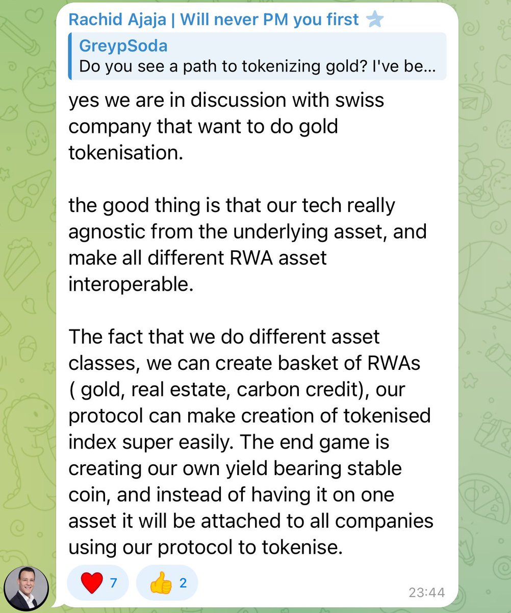 $NXRA is opening the flood gates to tokenisation of RWAs in real estate, diamonds, gold and carbon credit 🤝 $NXRA is the one stop shop that is accessible to all types of asset classes in a compliant and easy manner that puts it in an incredible position to take a large chunk…