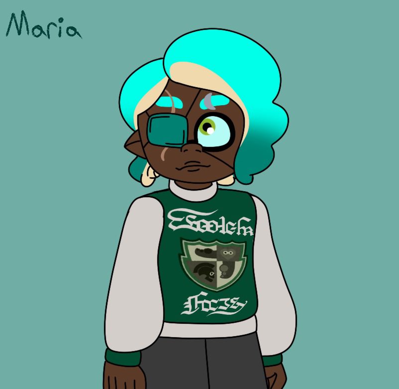 Maria_Mansion's tweet photo. I’m gonna make this its own tweet instead of quote retweeting. I almost forgot that I drew my Agent 4(splatoon 2 age) & 8(splatoon 3 age) OCs in the band sweat and tank.
#splatoon #splatoonagent4 #splatoonagent8 https://t.co/MsovzHcazV