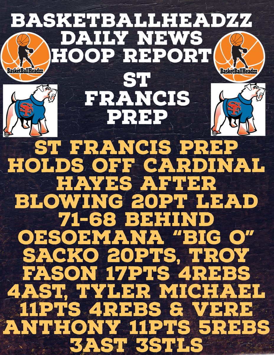 Basketballheadzz Presents: @stfrancisprepmensbasketball moves on to the final four after defeating <a href="/hayeshoops/">Joe Lods</a> in a thriller  71-68 🏀🏀🏀🏀🏀🏀🏀🏀🏀🏀🏀🏀🏀🏀🏀 #explorepage #explore #explorepage✨ #follow #playoffs #basketballheadzz