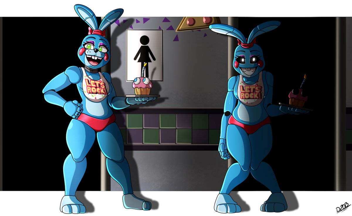 **ANIMATRONIC FUSION!**

(Today we have: Toy Bonnie x Toy chica!🐰🐤)
#FNAF #ToyChica #Toybonnie
