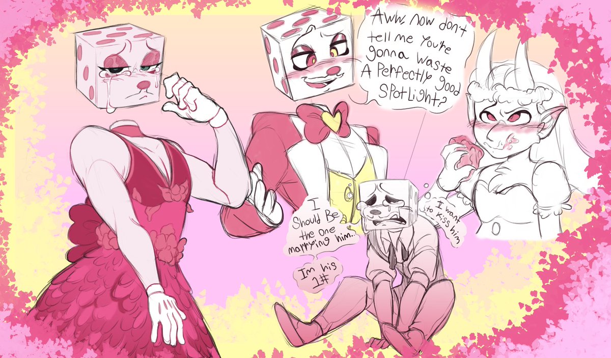 JUST SAYING DICE IN THAT FLOWER DRESS WOULD HAVE BEEN SO CUTE!!

#Cuphead #cupheadshow #kingdice