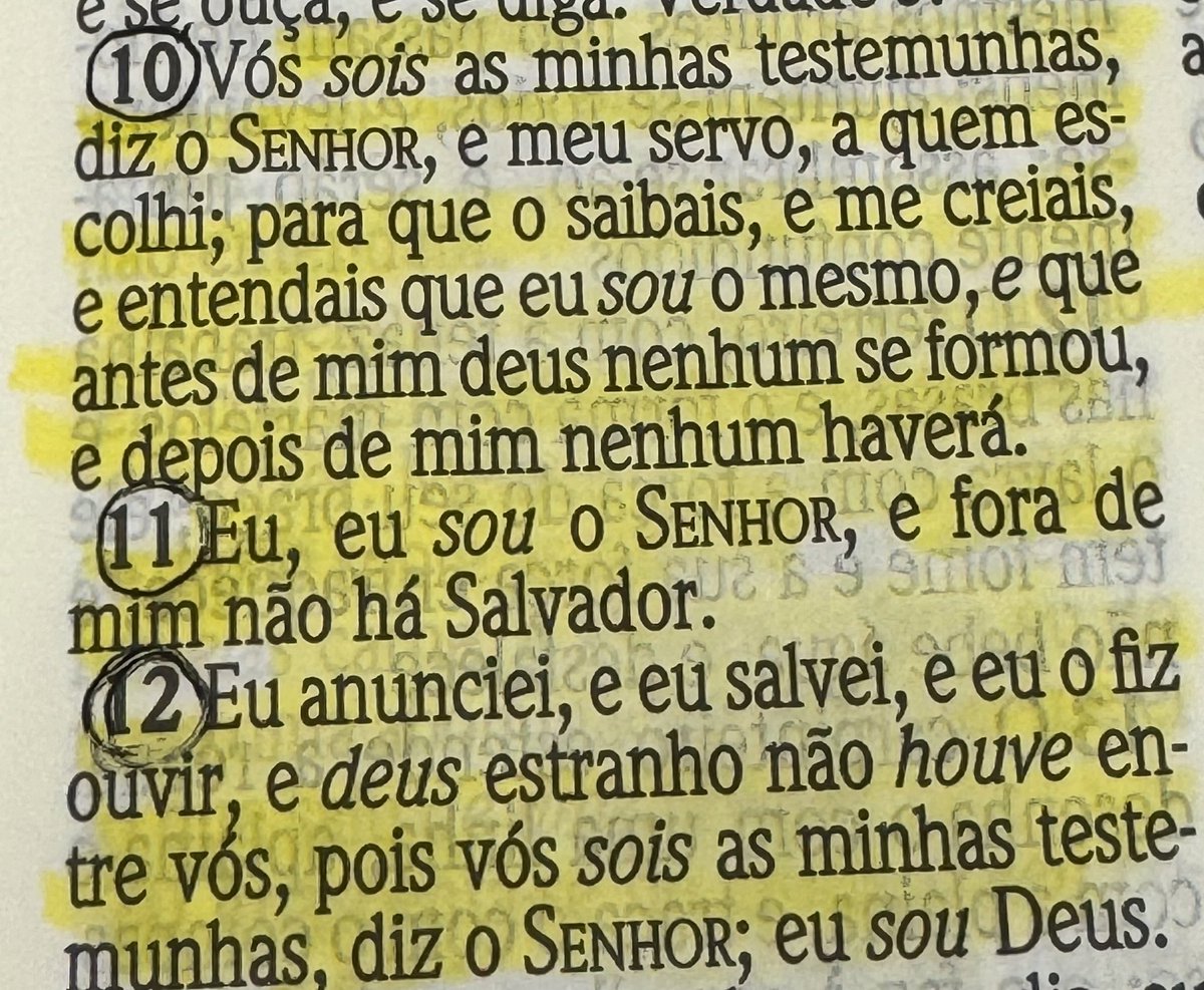 Para meditar… 
Isaías 43:10-12