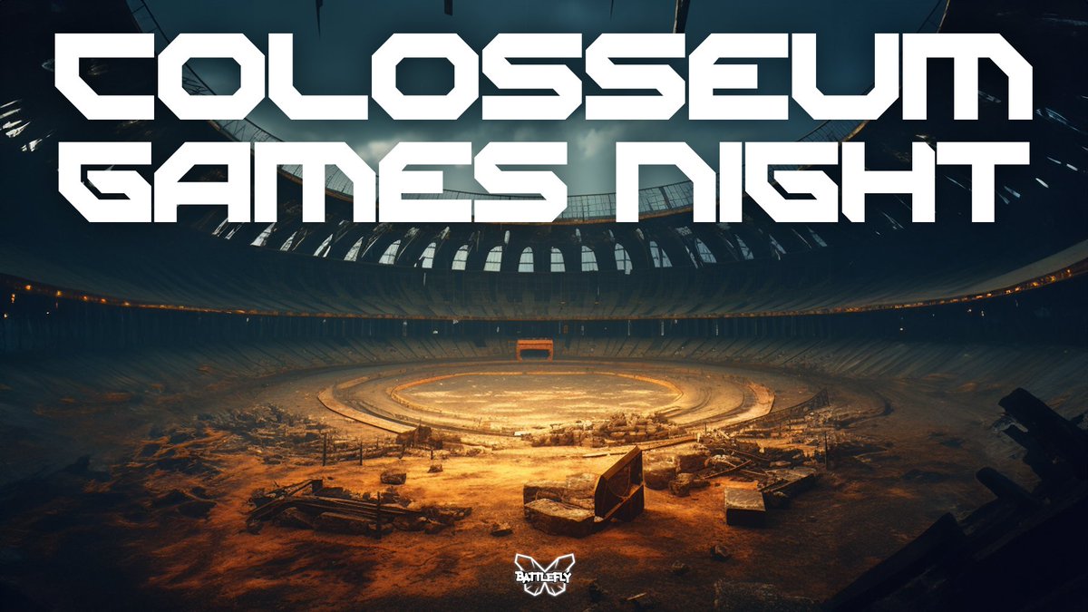 Join us for the inaugural Colosseum Games Night 📅TUESDAY 8pm EST Come and join the community on Discord and let's play Colosseum together. Join and share on X to be eligible for a chance to win 500$ in gFLY! See you there 👉 discord.com/events/9408220…