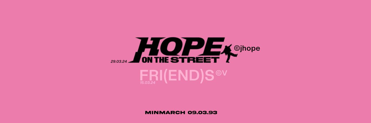 —Hice estos headers que contienen Hope On The Street, FRI(END)S y MINMARCH por si los quieren usar.