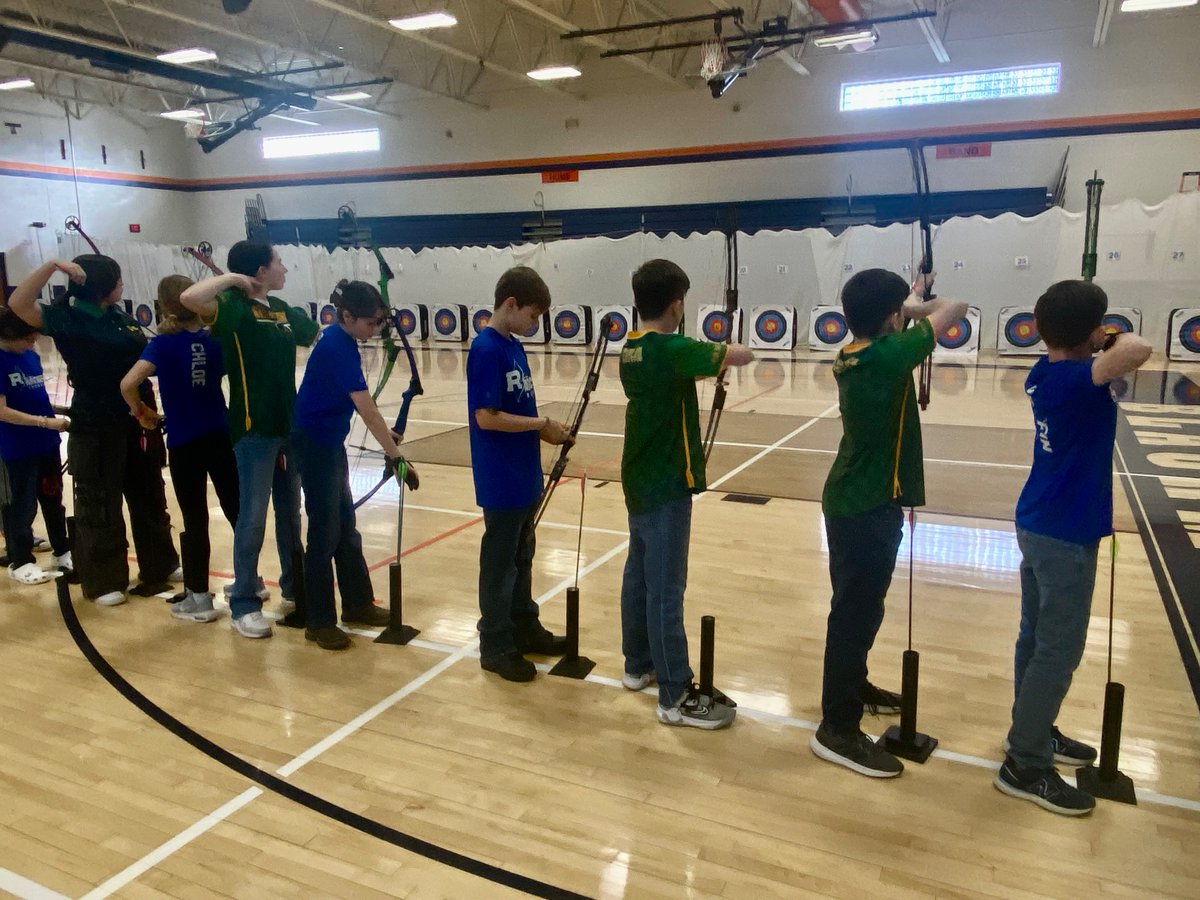 WBMS_Archery's tweet photo. Nock N Roll
The team out did their personal best by scoring a 3233!  

Bullseye Results:
Emmett Rigsby-1st (290 out of 300)
Knox Schroeder-4th (274 w/ 10 tens)
Braylon Krep-5th (274 w/ 9 tens)

Top Female: Hunter Langley (269)
Rose Raymond scored a 269 https://t.co/nYR56uQvaj