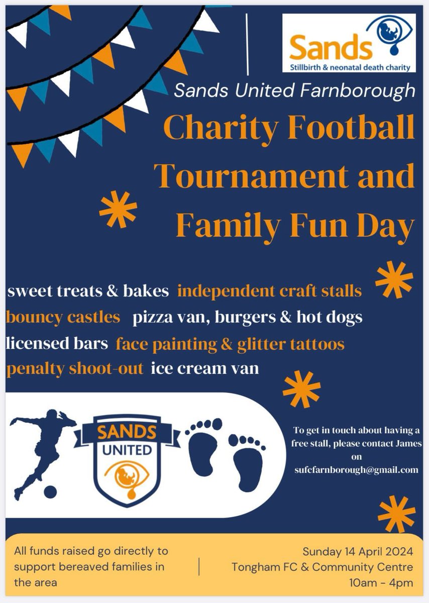 Save the date! 14th April 🧡💙