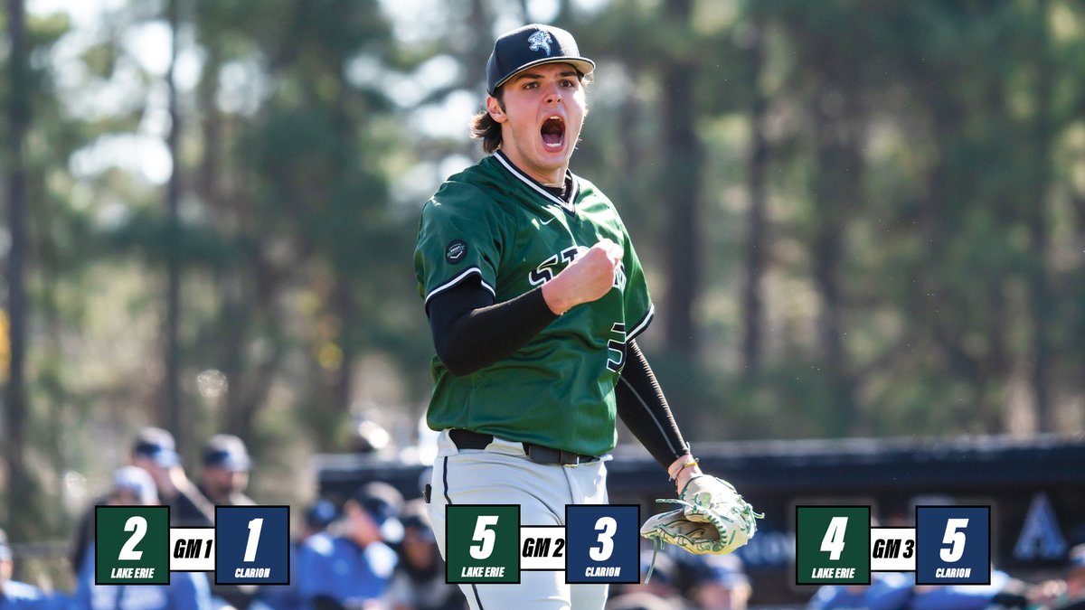 Storm baseball takes their second straight series with two wins against Clarion this weekend!

Dominic Poltrone (📸) highlighted game one by pitching a complete game, only allowing two hits and one run while striking out eight!

#RageOn! 🌩️