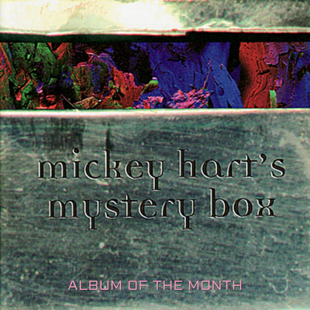 March's album of the month is Mystery Box. This album combines Mickey's percussion-based world music with the lyrics of Robert Hunter and the vocal harmonies of British singing sextet the Mint Juleps. Listen to Mystery Box now at spoti.fi/4bPDmU8.