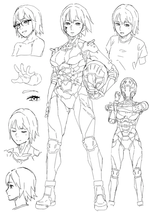 ざっくりキャラクターデザインしてみました。 