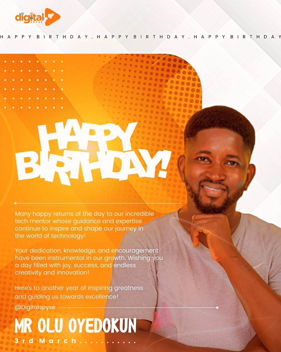 Happy birthday to our mentor! @UrFavoriteDev 🥳🎊 May you continue to grow in greatness🙏❤