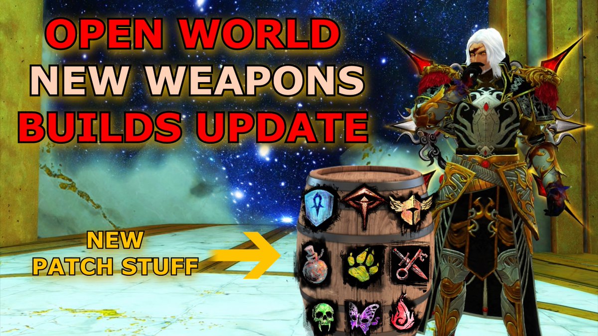 New Weapons Open World Builds Update.
#GW2 #GuildWars2 <a href="/GuildWars2/">Guild Wars 2</a> 
Video link: youtube.com/watch?v=kOENhE…