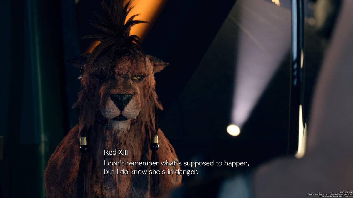 Robbi_Set's tweet image. "You have to keep Aerith safe." #RedXIII #Nanaki #Cloud #Aerith #Clerith #FF7R #FF7Rebirthspoilers #FF7Rspoilers