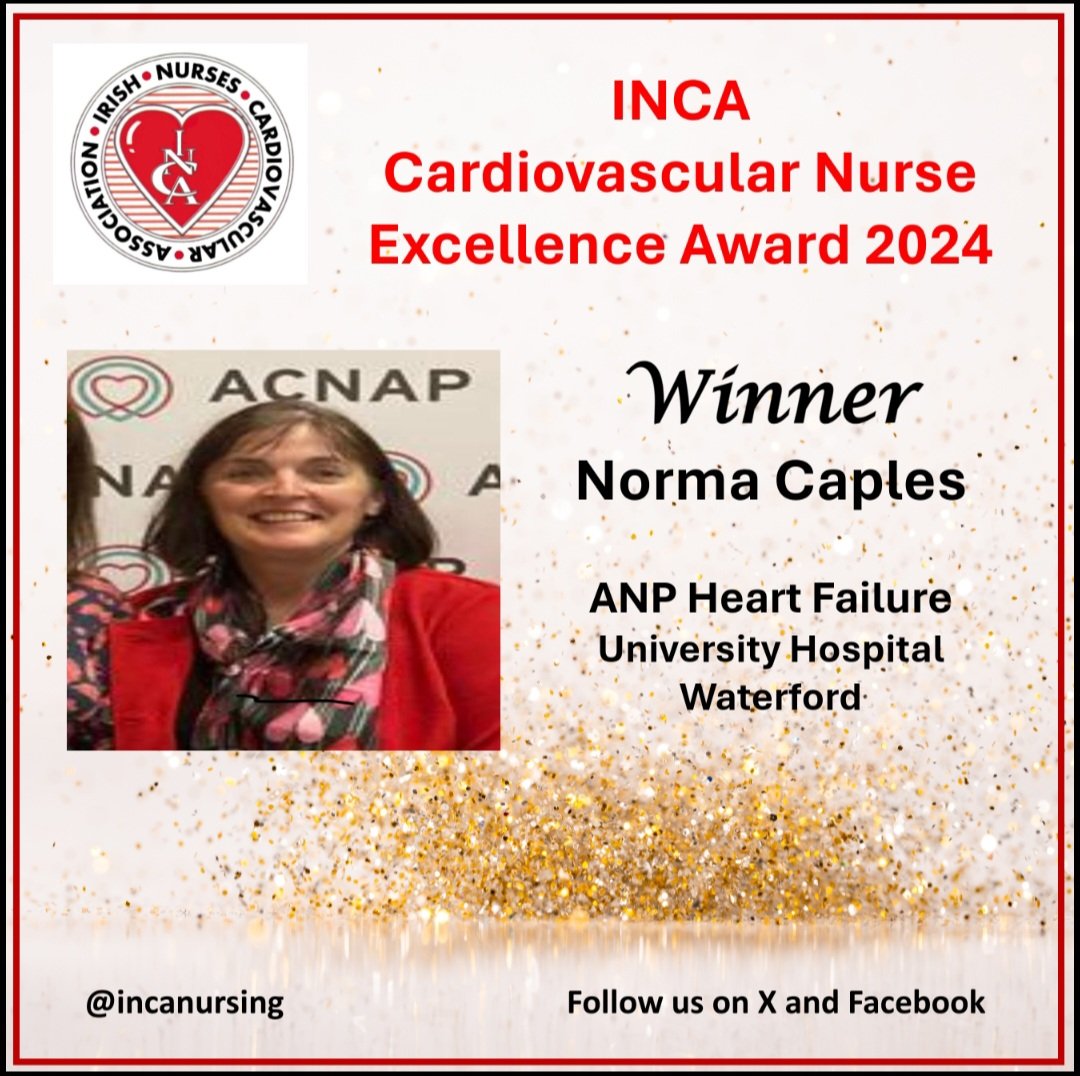 And the winner of the INCA CV Nurse excellence award @NormaCaples well deserved congratulations 🎊