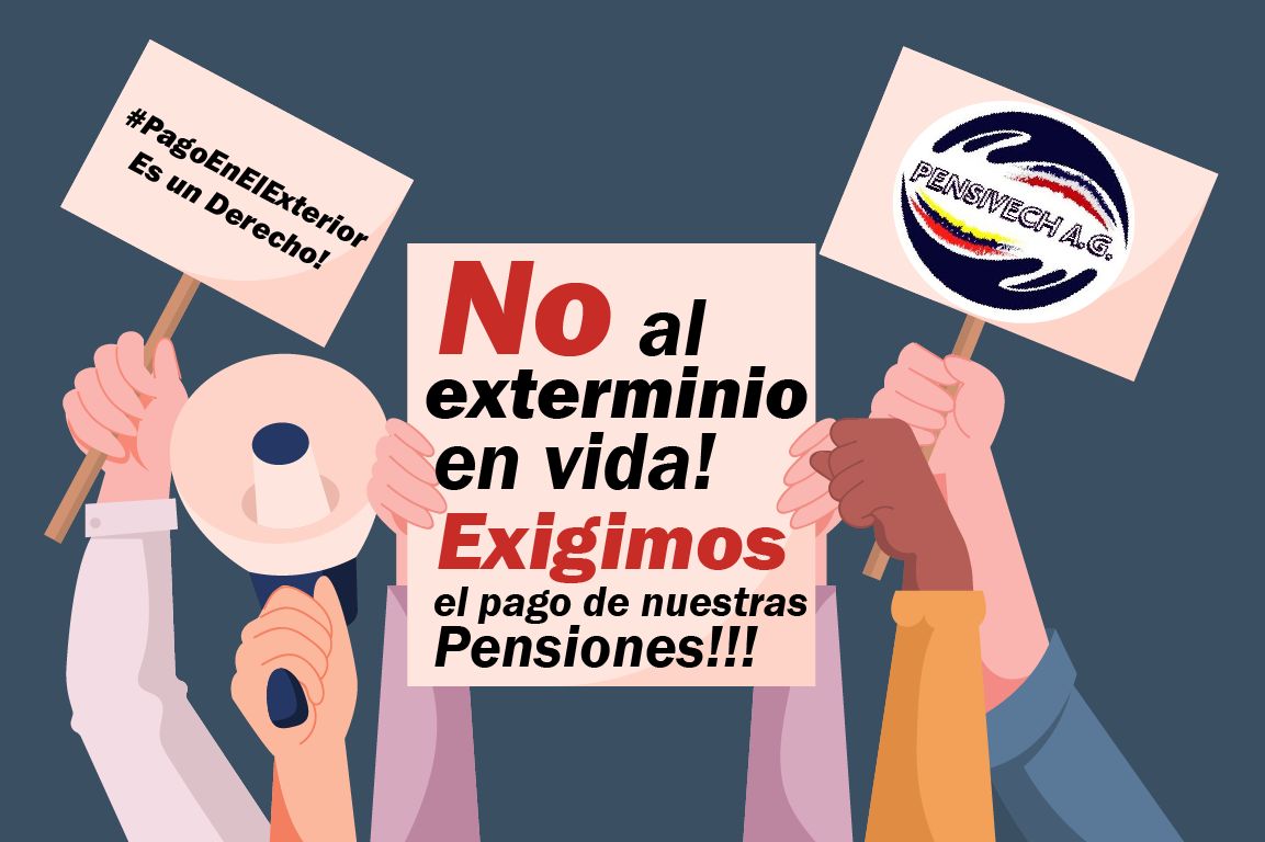 Desde Chile, miembros de la RED Apejuvex 
POR NUESTROS DERECHOS Y JUSTICIA
Después de una larga vida laboral en pro del progreso y grandeza de nuestras familias y Venezuela hoy en necesidad de levantar muestra voz
# #NoAlExterminio
#AumentodePensionesYa
#PagoEnExteriorEsUnDerecho