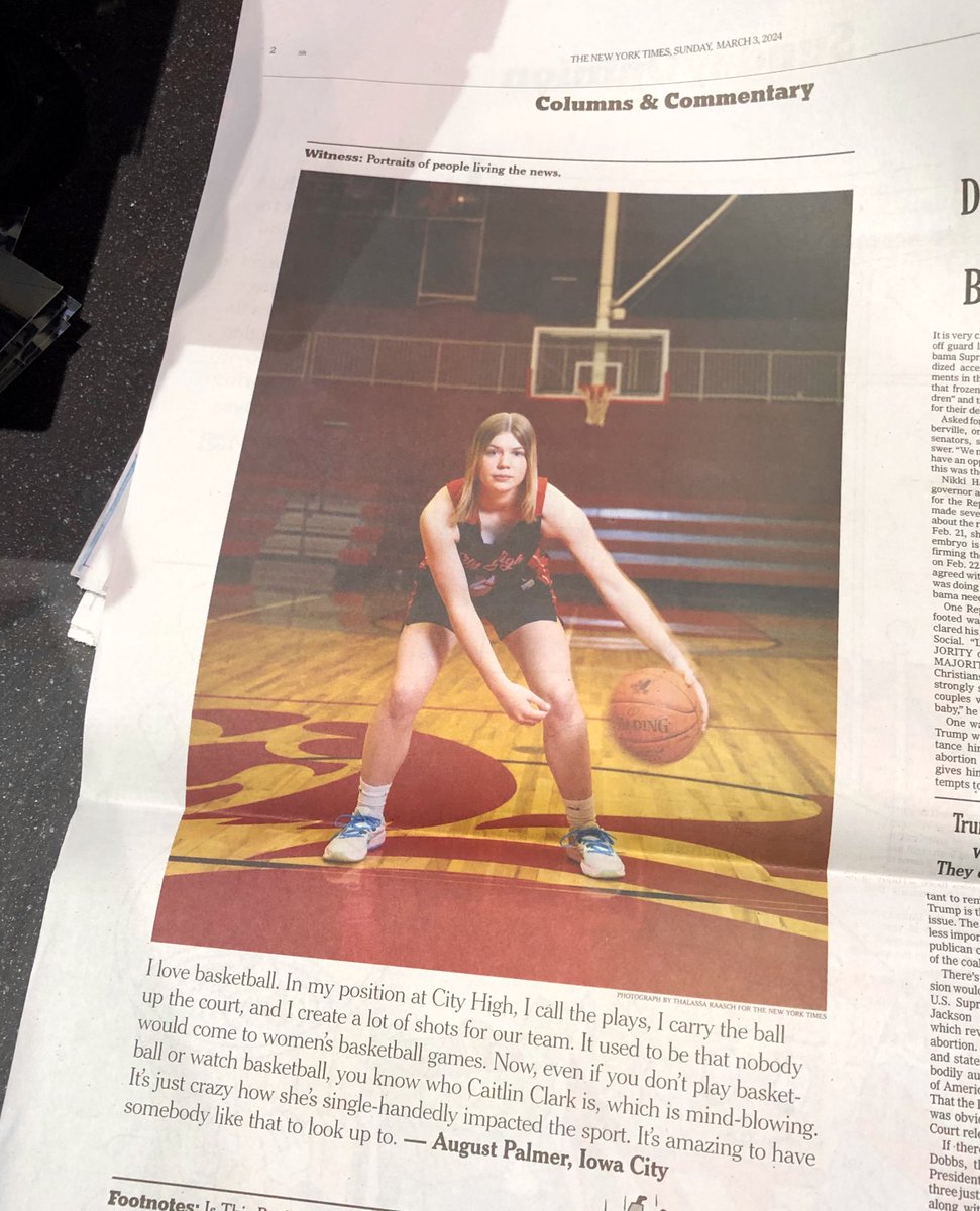 City High GBB (@cityhighgbb) on Twitter photo Little Hawk <a href="/AugustPalmer11/">August Palmer</a> made an appearance in the New York Times today. π
One talented Iowa athlete, impacted by another talented Iowa athlete, inspiring the next generation of young female athletes. Little Hawk <a href="/AugustPalmer11/">August Palmer</a> made an appearance in the New York Times today. π
One talented Iowa athlete, impacted by another talented Iowa athlete, inspiring the next generation of young female athletes.