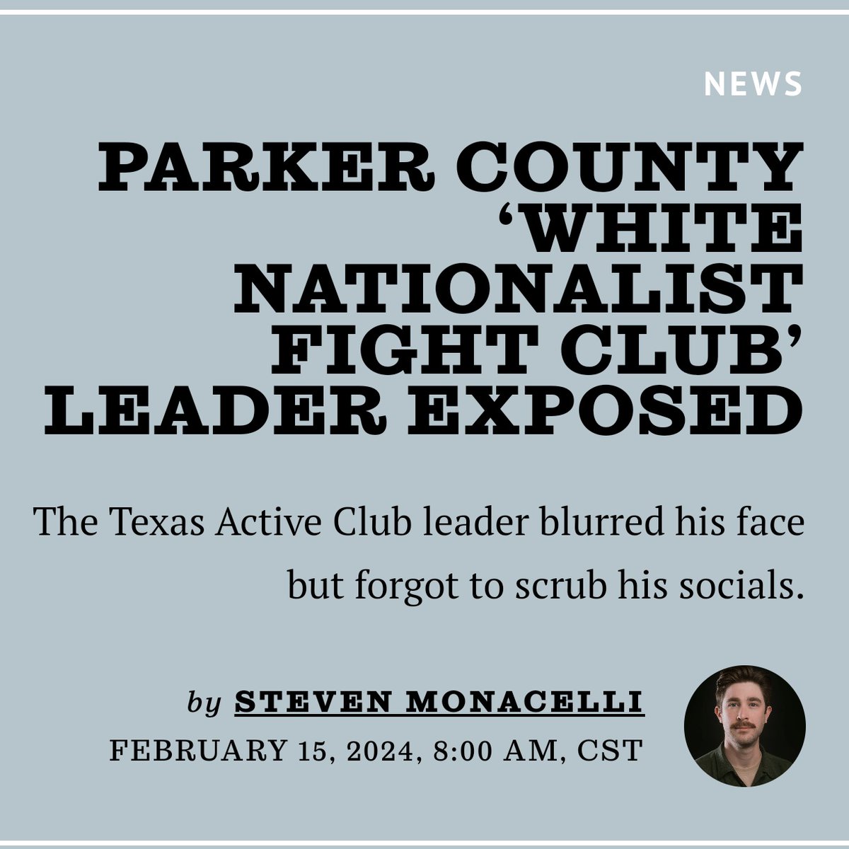 Antisemitic flyers recently distributed in Hood County, Texas are associated with the Goyim Defense League, a neo-Nazi group with several north Texas members who I recently identified. Hood County is adjacent to Parker County, which is now home to a white nationalist active club.