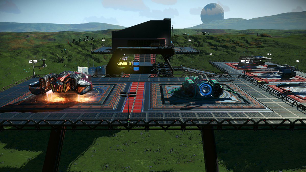 enrasilver1108's tweet photo. Recently I decided to remake a trading post because…reasons. Here is the final result. @NoMansSky #NoMansSky #basebuilding https://t.co/Fh974dogdc