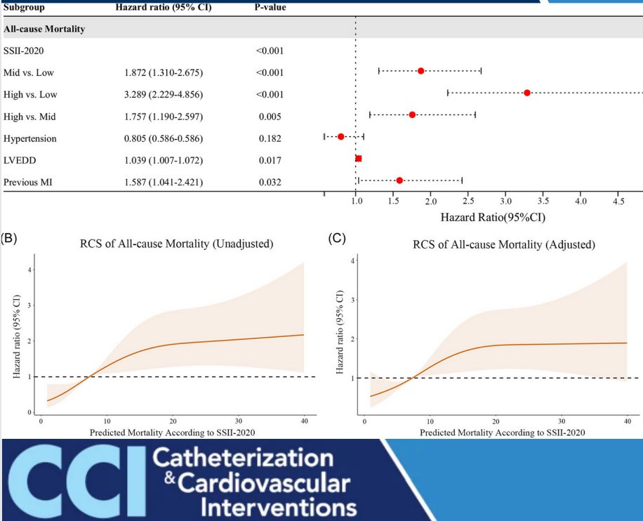 baileyannRN's tweet image. #SyntaxScore 
Read the latest from @ccijournal 
External validation of the SYNTAX score II 2020 in patients with chronic renal insufficiency

@SCAI @mirvatalasnag @aayshacader @chadialraies @DrJayMohan @MdFeldman @SrihariNaiduMD @Drroxmehran @DLBHATTMD 
onlinelibrary.wiley.com/doi/10.1002/cc…