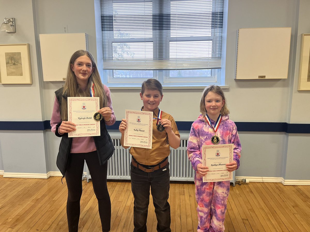 Congratulations to Ryleigh, Kaitlyn and Sully! Ryleigh and Kaitlyn won first place in their age group in the RCL public speaking contest. Sully came 2nd!  Way to go! You made St. Dominic proud!