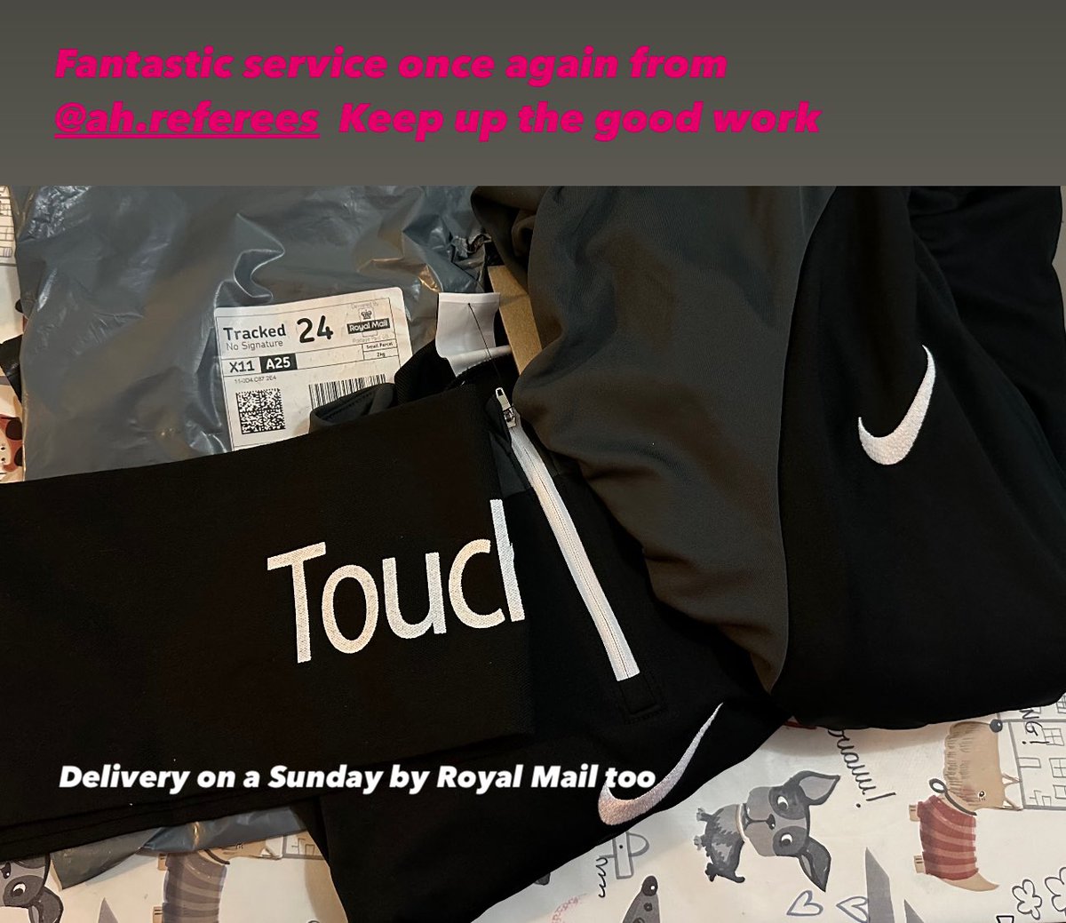 Superb service once again from the <a href="/AandHReferees/">A&H International - Referee Kit Suppliers</a> team.