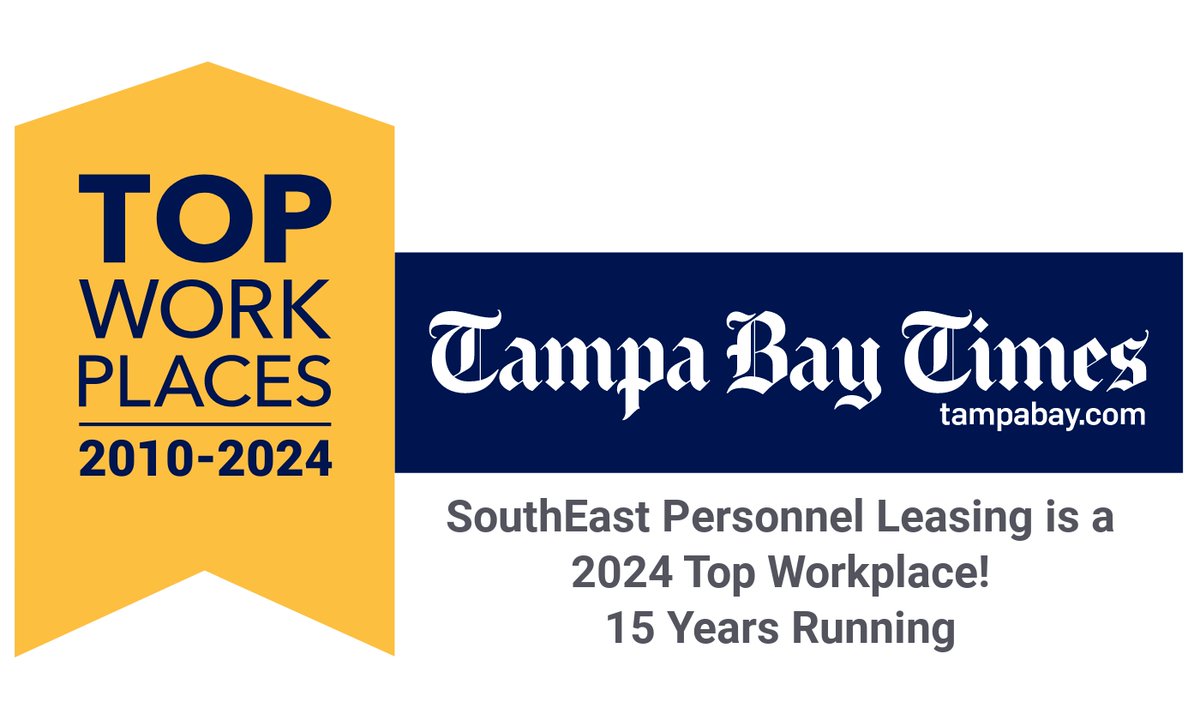 SouthEast_SPLI's tweet image. SouthEast Personnel Leasing has been named a Top Workplace award winner for the 14th consecutive year! We're proud to provide our employees with a workplace for innovation, teamwork, and a passion for our culture.

#SPLI  #TopWorkplaces #BestPlacesToWork

bit.ly/4bKYvPp