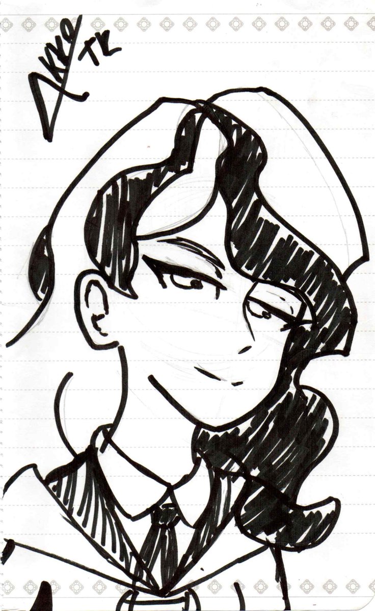 Quick Diana draw with a sharpie I found yesterday
#lwa #lwa_jp #DianaCavendish #traditionalart