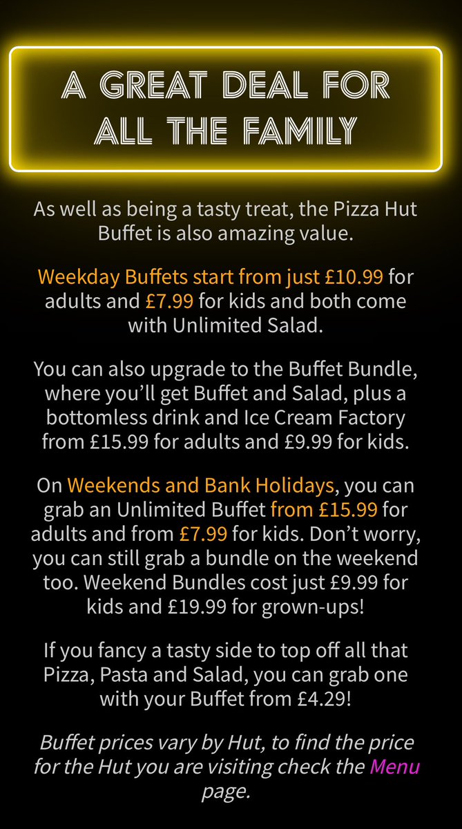 Shared some #pizzahut offer. There are not mention number of person only adults or kids. There are not mention per person. Even mention all the family. If the family has 10 member they count per person. 

#pizzahut #feedback #BoycottPizzaHut