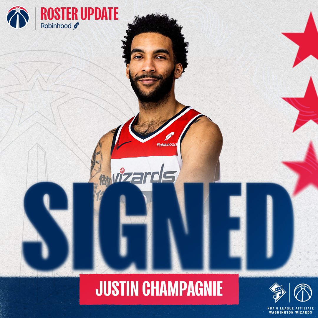 Official: We have signed @JusChampagnie to a two-way contract. 🤝 📰 Read more: on.nba.com/3P5eY7s 🤝 pres. by @RobinhoodApp