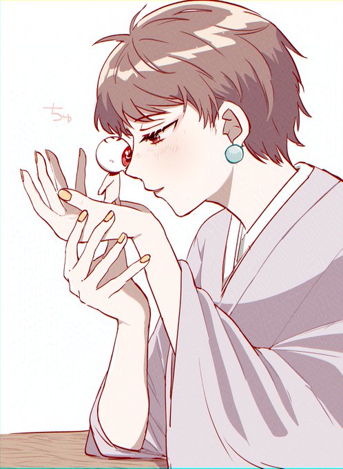 「jewelry very short hair」 illustration images(Latest)