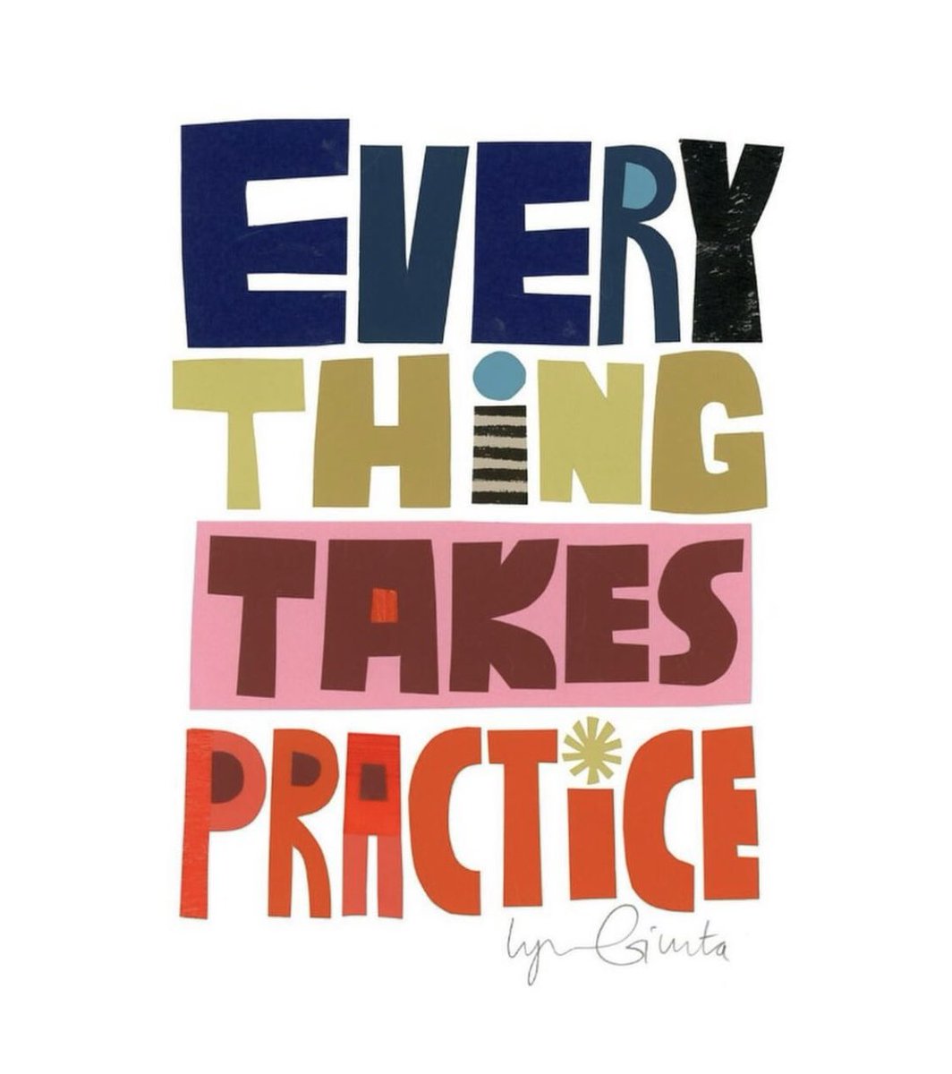Remember: Everything takes practice. Keep trying and keep learning

Image: instagram.com/lynn_giunta