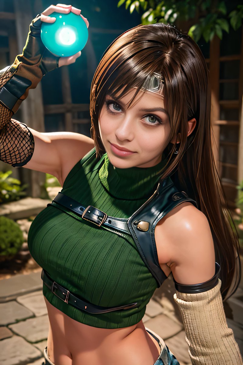 synthelena's tweet photo. Sorry I didnt post at my normal time, I've been too busy scouring Gaia for all the Materia I can find #ff7r 

#cosplay #cosplaygirl #aimodel #aiart #brunette #gamergirl https://t.co/UmntvqGKof