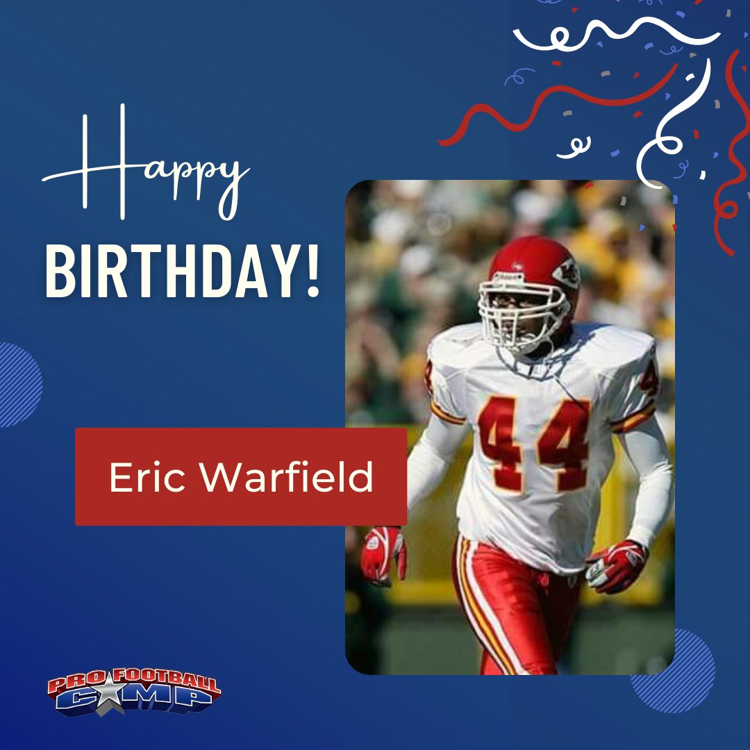 Shout Out to Pro Football Camp Coach @Eawarfield44! Happy Birthday! - #LearnFromThePros #profootballcamp #NFL #Birthday - @Huskers @HuskerFBNation @Chiefs @Patriots @NFL