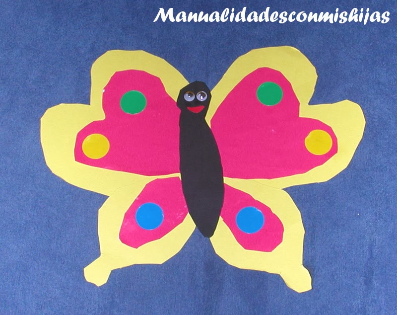 Mariposa multicolor ideal para hacer esta primavera #recortarypegar i.mtr.cool/pwurjgjzyy