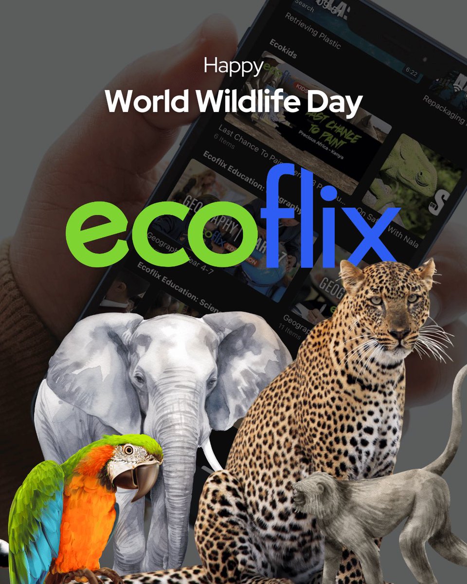 Join the world’s first non-profit streaming channel! By working with some of the biggest NGOs across the globe, 100% of your subscription fee goes direct to animals and the planet 🌍 📱 ecoflix.com #worldwildlifeday