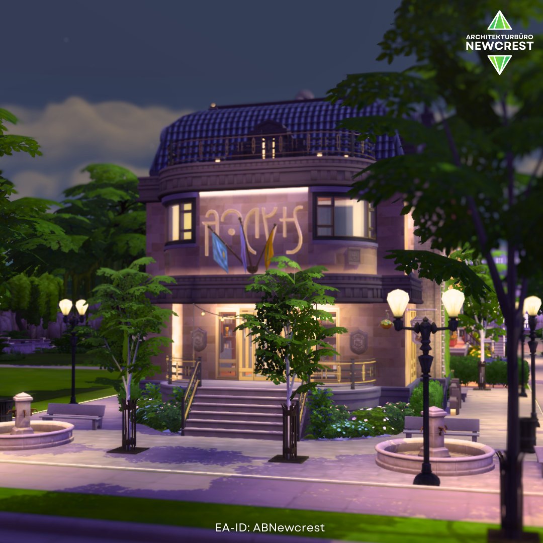 🌙 Midnight Blue Library 🌙
[floorplans in comments]

🏠 Fully furnished
🛋 Functional & playtested
🏘 Crystal Creations, HSY & Discover University
🚫 No CC
📐 30x20

It's in the gallery. EA-ID: ABNewcrest 🌿

#ShowUsYourBuilds #TheSims4CrystalCreations