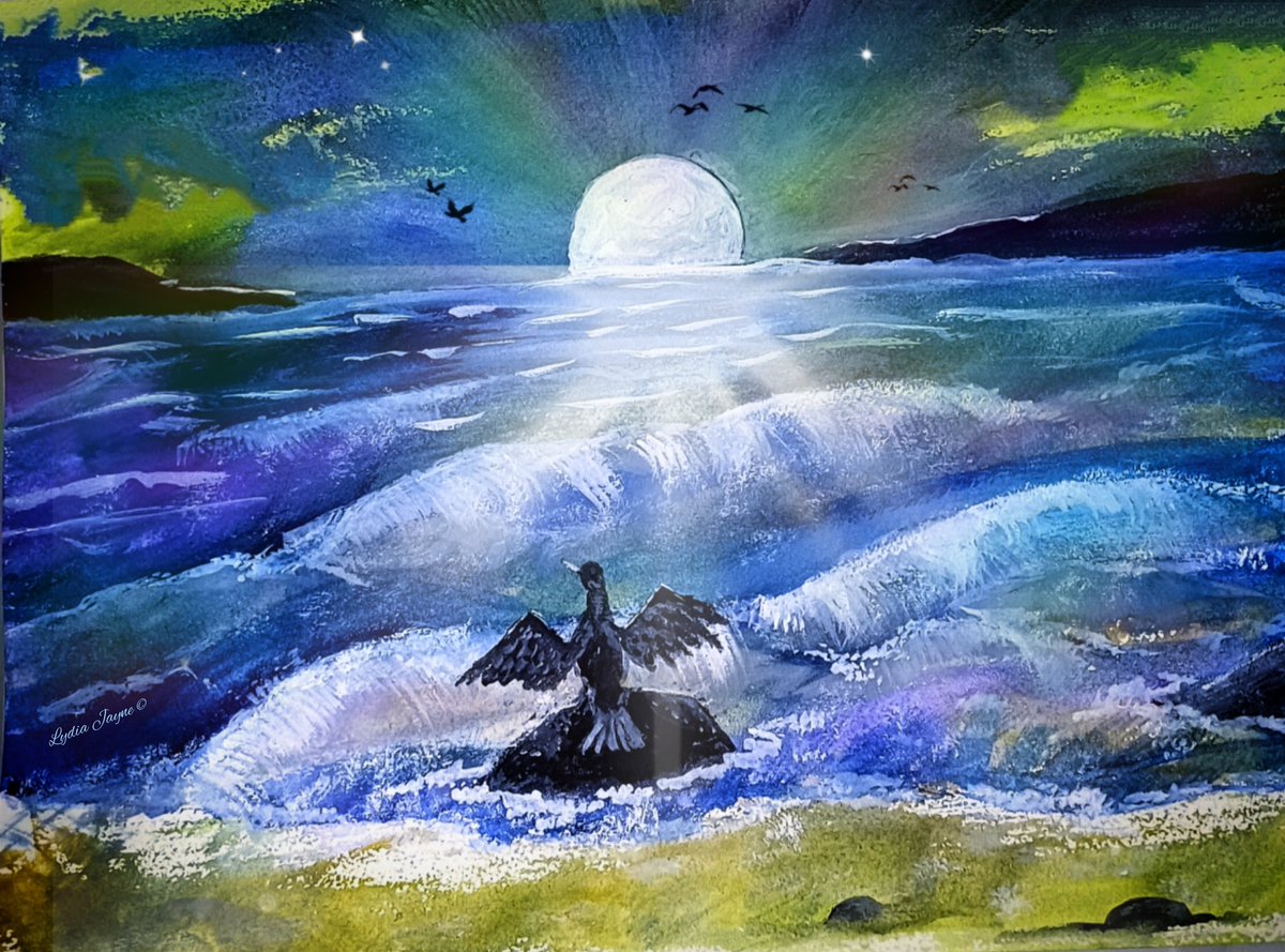 LJ_Believe's tweet image. #POstsbles our friend from church died very suddenly and unexpectedly yesterday.  I wrote this poem and painted this picture for him and his family today. L