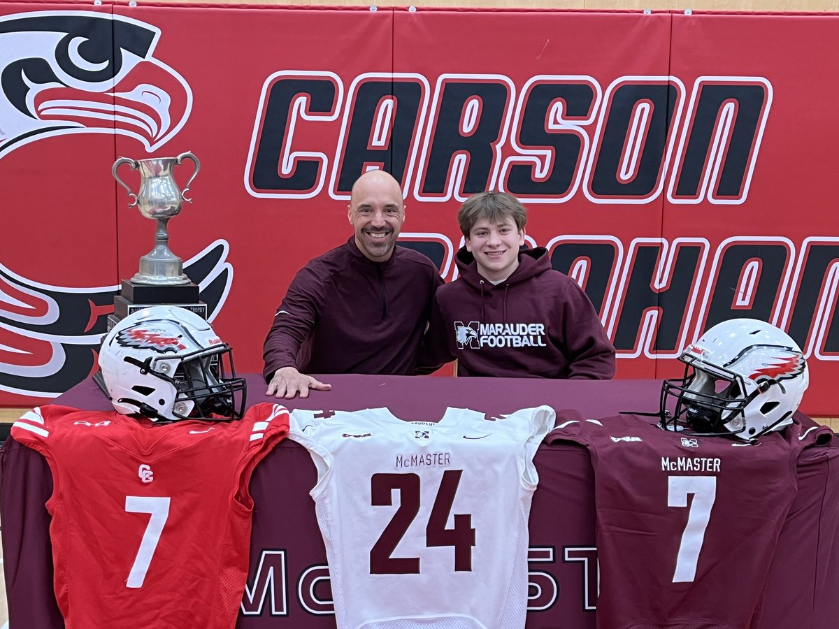 Congrats <a href="/finnemeth/">Fin 🇨🇦🇲🇾</a> on signing with <a href="/McMasterSports/">McMaster Marauders</a>! We couldn’t be more proud of you. Selflessness Effort Attitude.