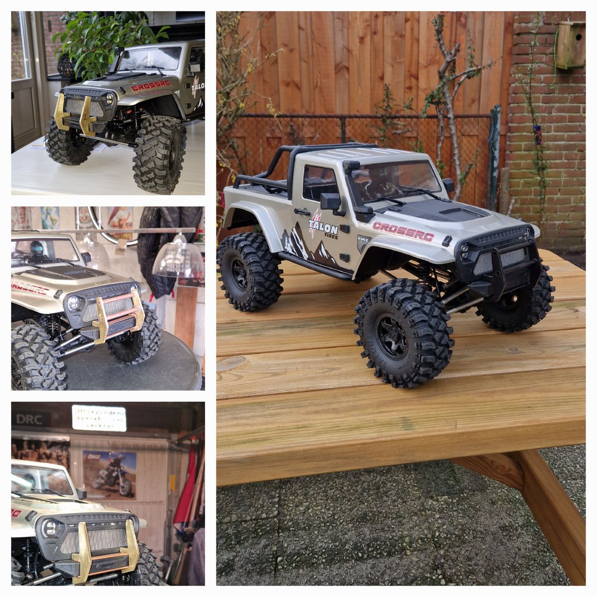 Zelf een bullbar gemaakt voor mijn rc auto  best goed gelukt al zeg ik het zelf.#rchobby #rccrawler