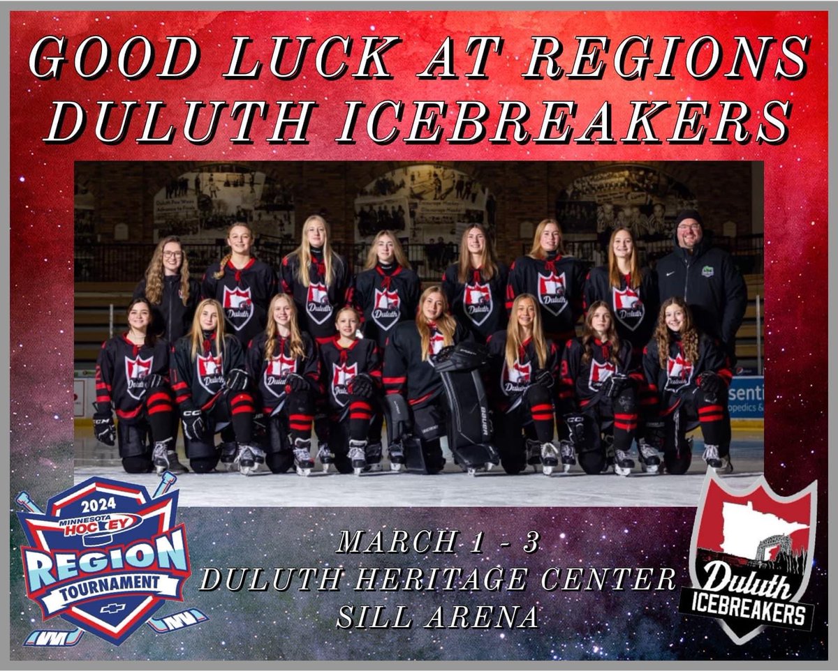 Duluth Hockey (@duluthhockey) on Twitter photo With a trip to the Minnesota Hockey State Tournament on the line, the Duluth Icebreakers will do battle with Andover this afternoon at 4 pm at <a href="/EssentiaDHC/">Essentia Duluth Heritage Center</a> in the final game of the 15UA Olympic Division Regional. With a trip to the Minnesota Hockey State Tournament on the line, the Duluth Icebreakers will do battle with Andover this afternoon at 4 pm at <a href="/EssentiaDHC/">Essentia Duluth Heritage Center</a> in the final game of the 15UA Olympic Division Regional.