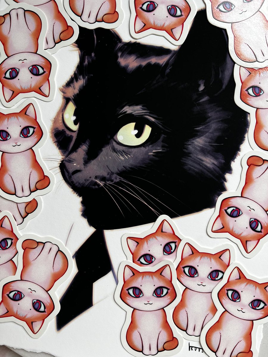 With every purchase of “corporation” - A vinyl sticker of our beloved “Potato Cat” is included in your order. (Sticker designed by <a href="/Kuvshinov_Ilya/">イリヤ・クブシノブ</a>) 

You have until tomorrow, Monday March 4th - 12 PM PST to get your paws on the purr-fect print! 🐱 

plushart.club