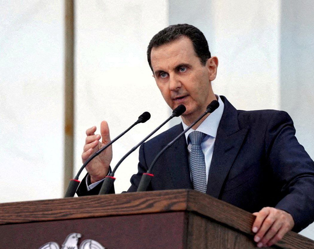 SprinterPress's tweet photo. Syrian President Bashar al-Assad:

Russia is the country on which the fate of the world depends. https://t.co/wAZSX4noc1