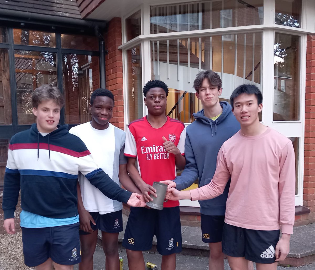 WinCollC's tweet image. Thank you to Mr Dakin for organising this afternoon’s Chawker’s to Cook’s 200yrd dash.