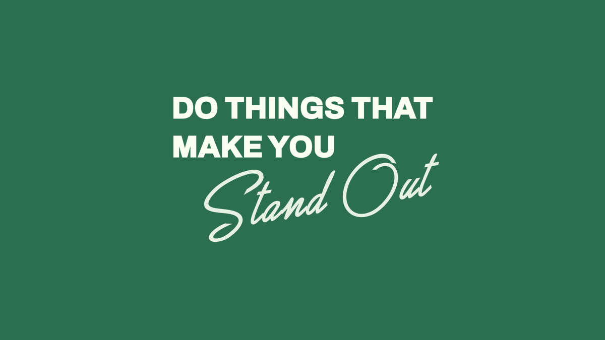 dowithin's tweet photo. In a world of noise, it's never been easier to stand out. 

- Send a handwritten letter 
- Say hello
- Ask someone out in person
- Ask a stranger how they are doing

Little interactions can make someone's day. 

Break patterns with intentionality. 

You'll end up looking like a hero.
