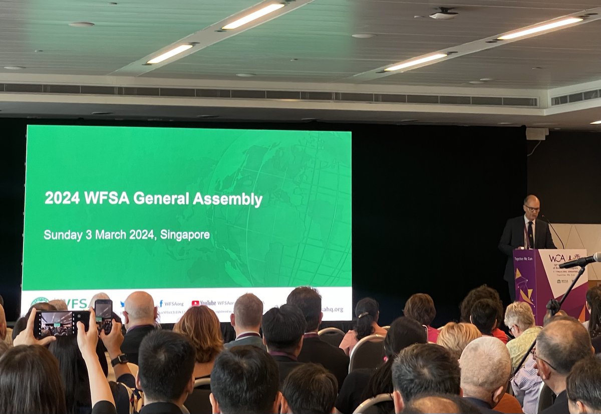 Exciting to see #WCA2024 underway in Singapore, starting with NZ's own, WFSA President A/Prof Wayne Morriss chairing the World Congress. Who from Aotearoa is attending in Singapore or virtually? #WCA2024 #WCASingapore